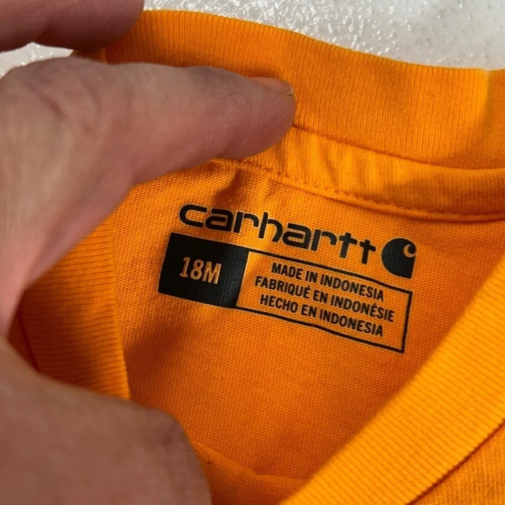 Carhartt Vibrant Orange Kids Bodysuit